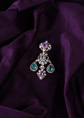 Victorian Pastel Multi-Gemstone Chandelier Toumaline & Russian Emerald Pendant
