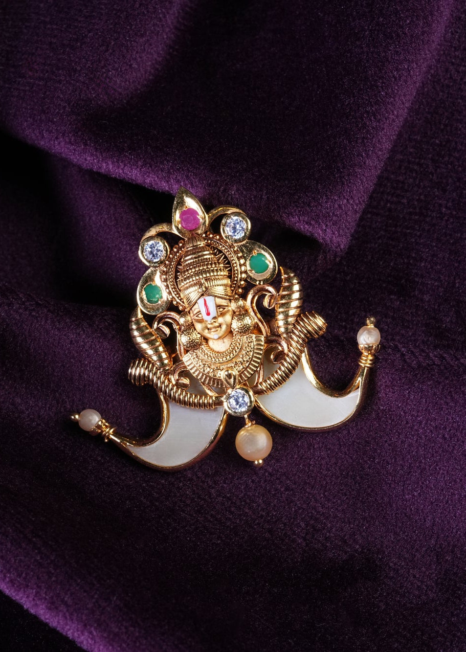 Lord Balaji Tiger Double Claw Pendant