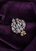 Twin Mayur Jhumka-Skirt Pendant