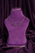 Trie- Layer Floating Black Beads Lasercut Mangalsutra