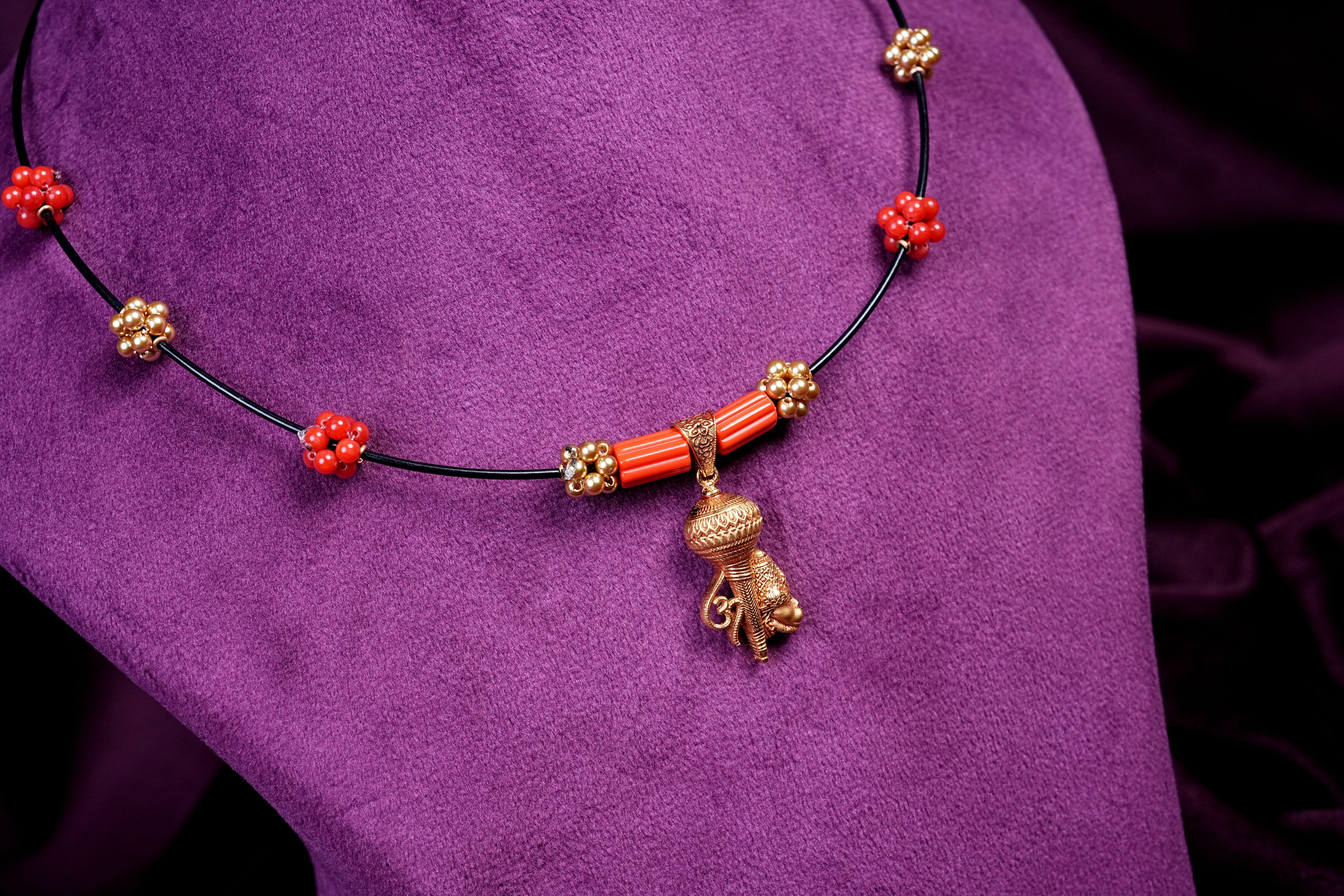 Black and Pagadala Thali Hasli Mangalsutra Kantee