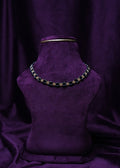 Midnight Blossom black beads Choker