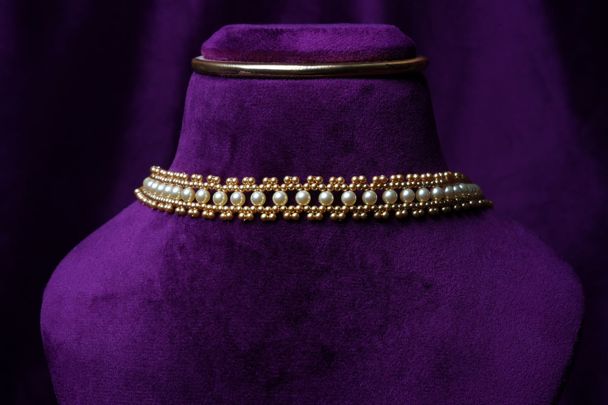 Mukta Swarna Mesh Choker