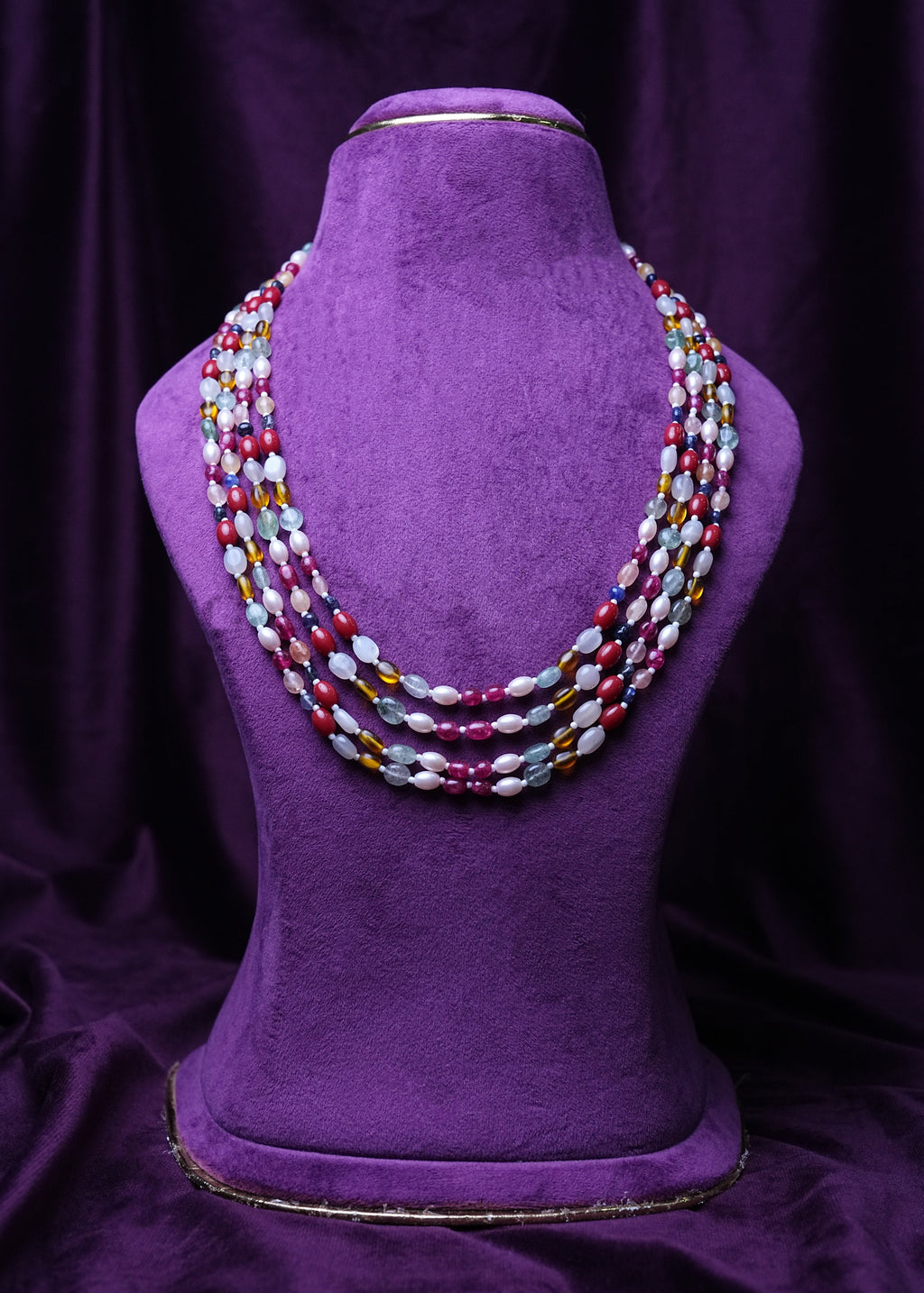 Navaratna Mukta 4-Layered Haar