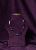 Neelambari Amethyst Round-Bead with Moti pearl Haar