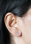Prema-Kunchika Diamond Padlock Stud Earrings