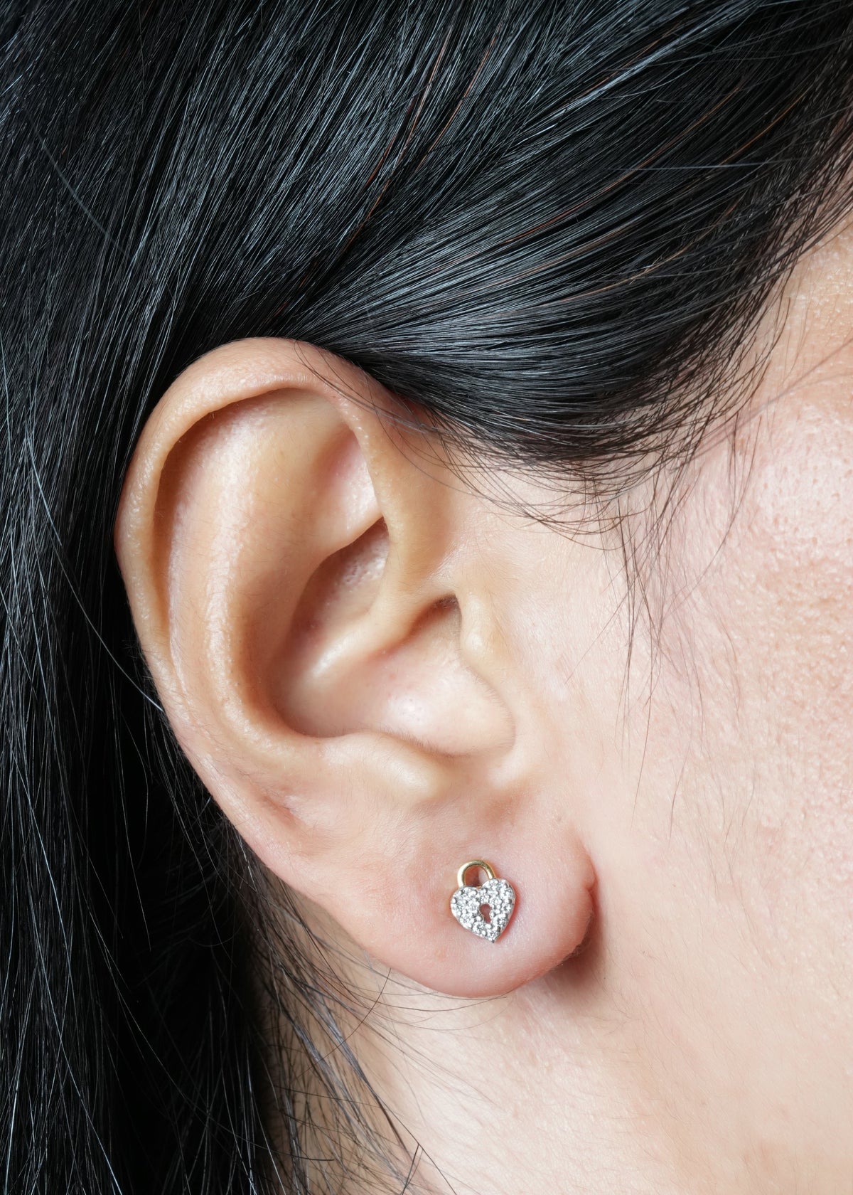Prema-Kunchika Diamond Padlock Stud Earrings