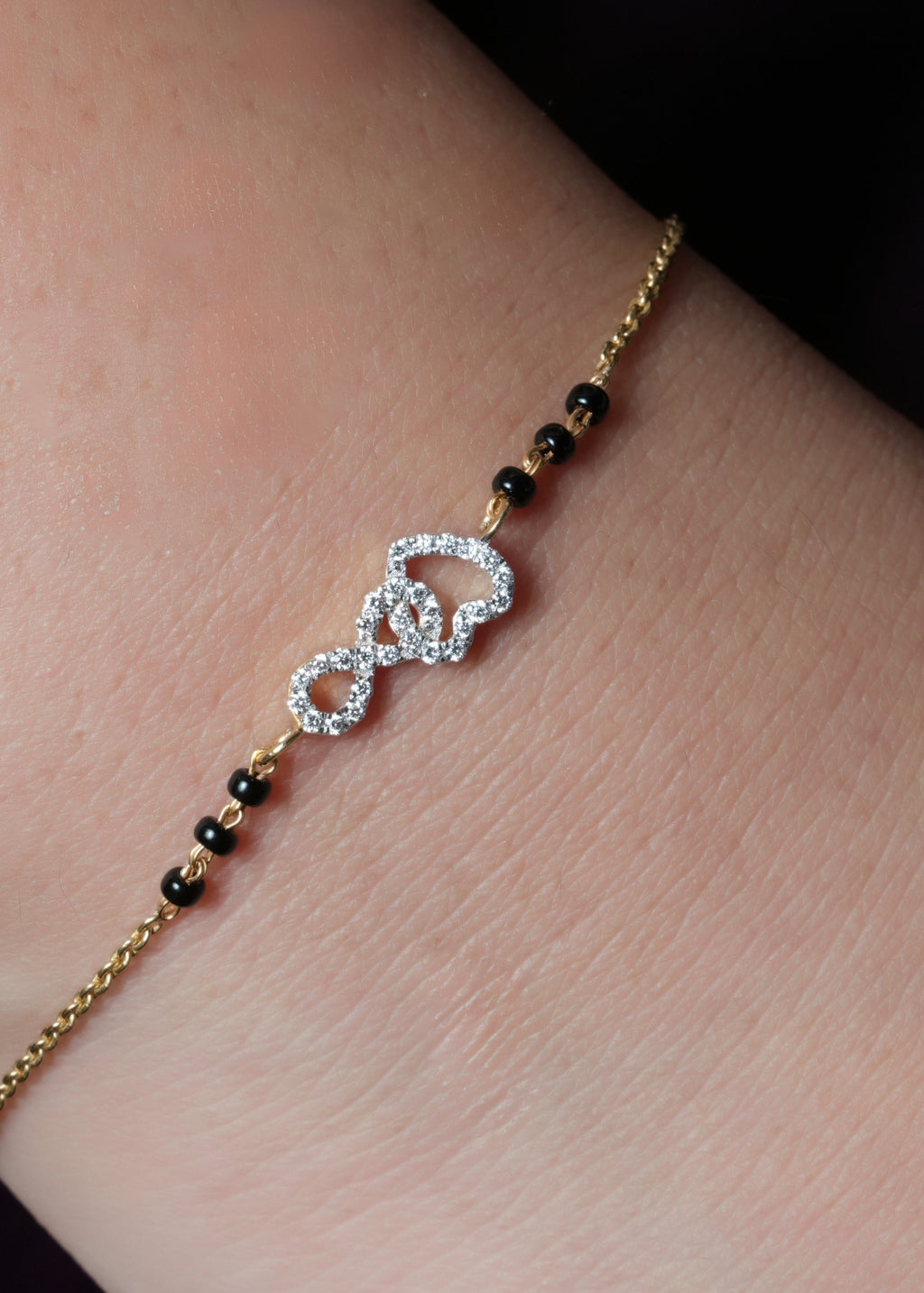 Prema Bandhan Interlocking Heart Lab-Grown Diamond Bracelet