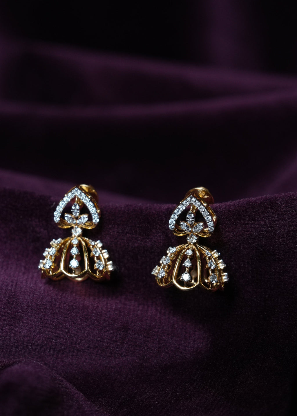 Royal Crown Lab-Grown Diamond-mini Jhumki's