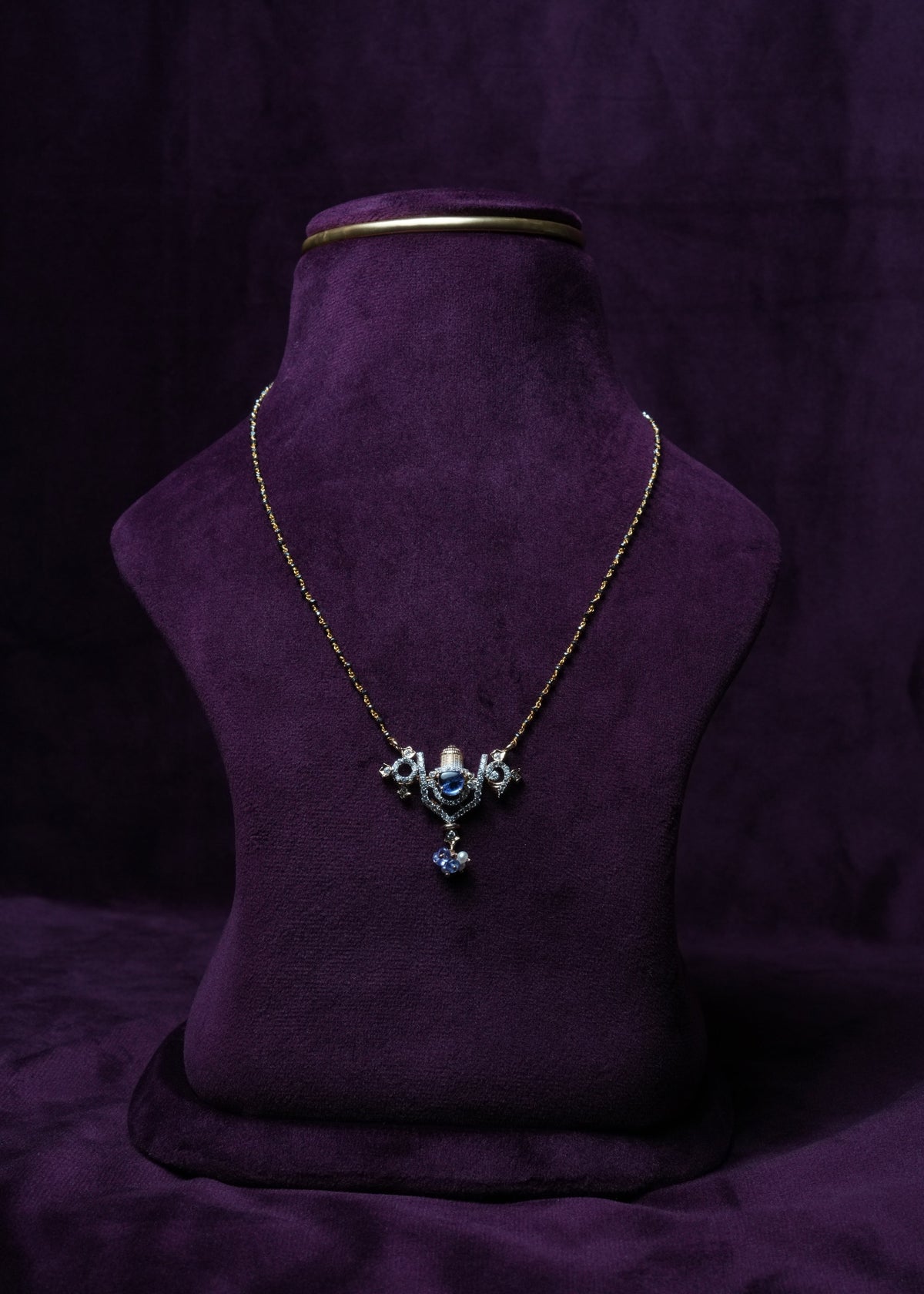 Tanzanite Aarohi Sapphire Balaji Charm Mangal sutra