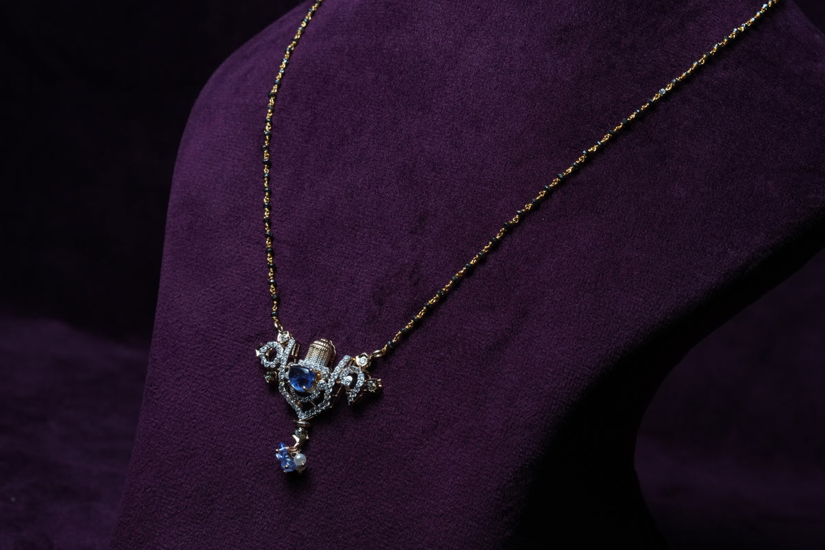 Tanzanite Aarohi Sapphire Balaji Charm Mangal sutra