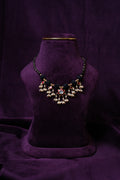 The Chandrika Black Thread Kundan Choker with rice pearls