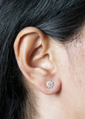 The Petite Solar Bloom Lab-Grown Diamond Stud Earrings