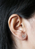 Radiating Marquise Leaf Lab-Grown Diamond Stud Earrings